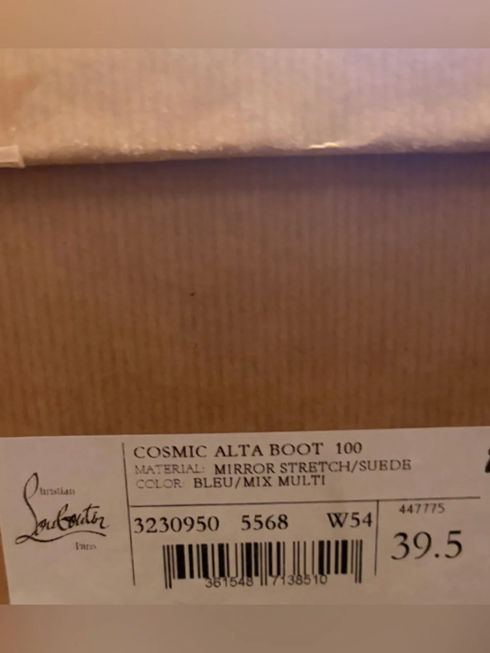 Christian Louboutin Cosmic Alta Boots 100 Over-the-Knee Strass RETAIL 3995